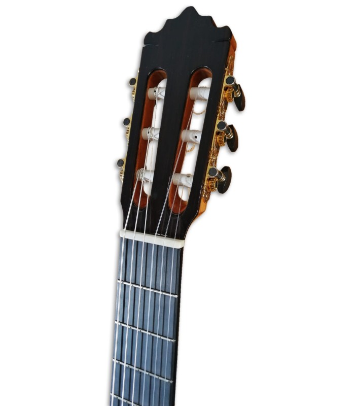 Photo of the classical guitar Paco Castillo model 235 TE's headstock