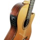 Foto detalhe da ilharga com o preamp da guitarra clássica Paco Castillo modelo 235 TE