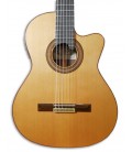 Photo of the classical guitar Paco Castillo model 235 TE's top