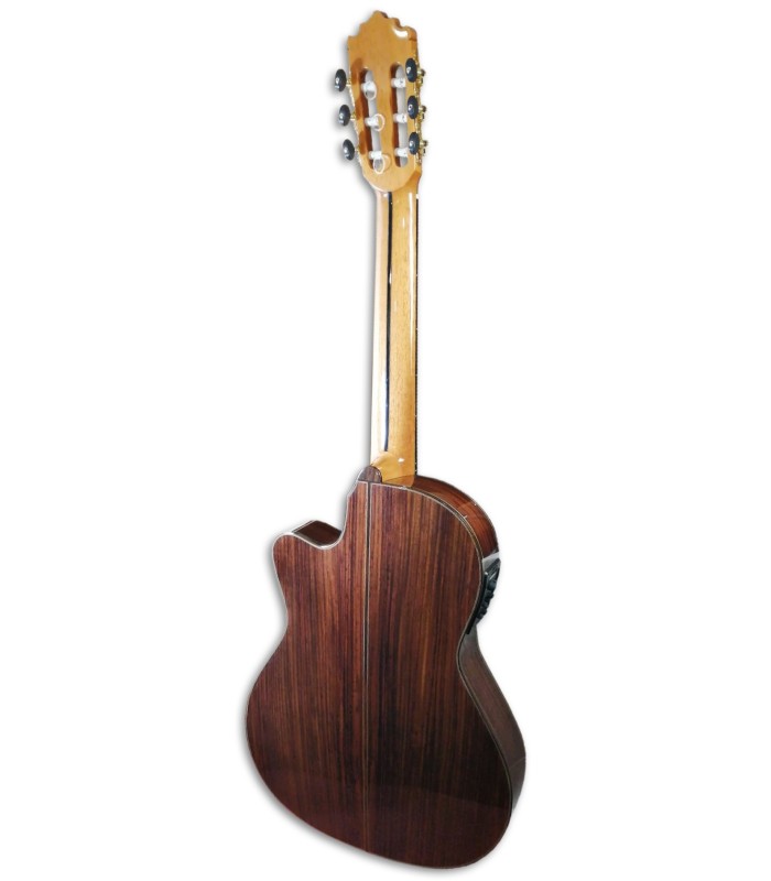 Foto do fundo da guitarra clássica Paco Castillo modelo 235 TE