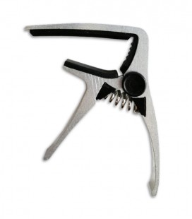 Photo of the Ukulele Capo Leon model SUC 01 nickel finish