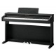 Piano digital Kawai modelo KDP120B com acabamento preto