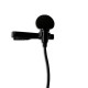 Photo of the Microphone with Clamp Audio Technica model ATR3350X with the windscreen