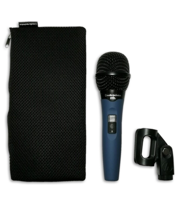 Foto del Micrófono Audio Technica modelo MB3K y accesorios