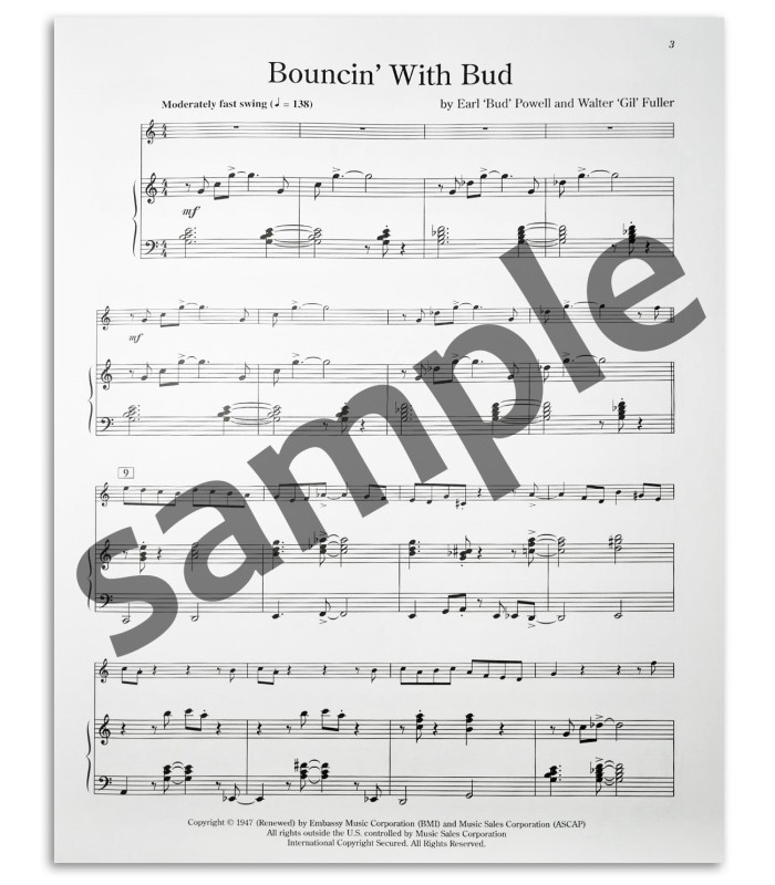 Foto de uma amostra do livro Solo Plus Standards & Jazz Clarinet Livro/CD