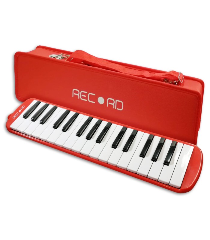 Foto de la Melodica Record M 32RD Roja con estuche