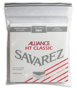 Foto de la portada del embalaje del Juego de Cuerdas Savarez modelo 540 R para Guitarra Clásica