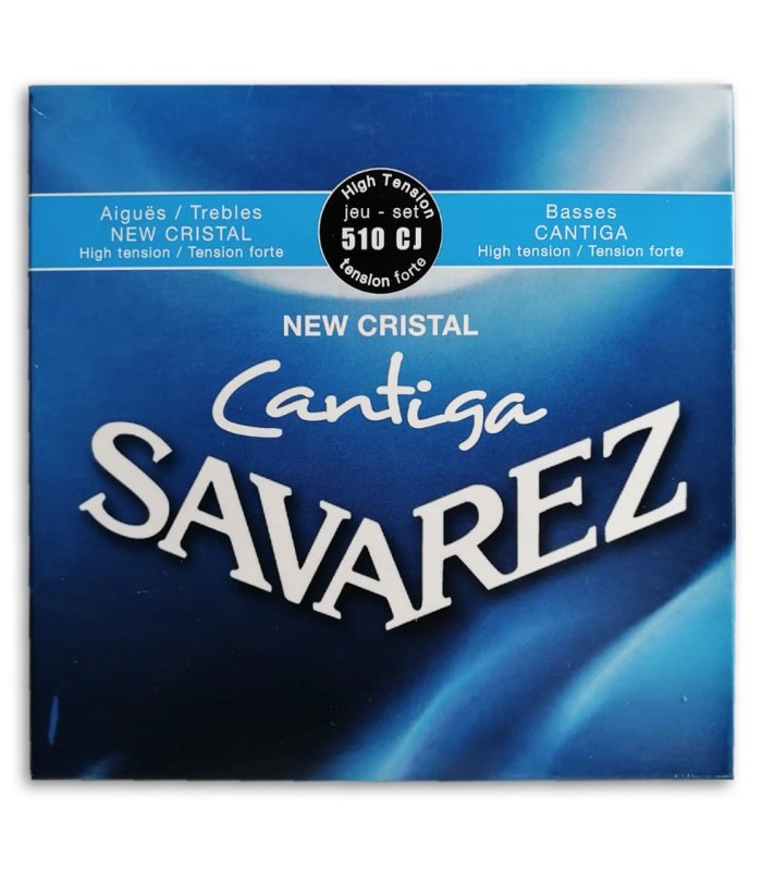 Foto de la portada del embalaje del Juego de Cuerdas Savarez modelo 510 CJ New Crystal Cantiga