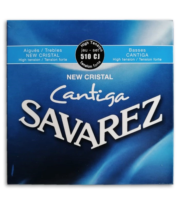 Photo of the String Set Savarez model 500 CJ New Crystal Cantiga's package cover