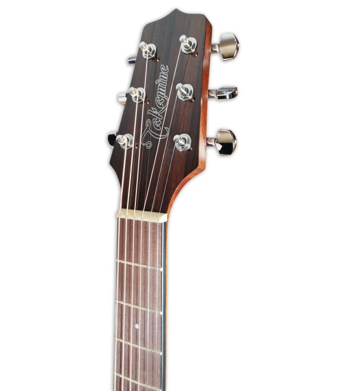 Photo of the Electroacoustic Guitar Takamine model GF15CE-BSB FXC Brown Sunburst's headstock