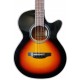 Foto do tampo da Guitarra Eletroacústica Takamine modelo GF15CE-BSB FXC Brown Sunburst