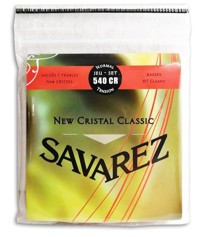 Foto de la portada del embalaje del Juego de cuerdas Savarez 540 CR Guitarra Clásica New Crystal Classic