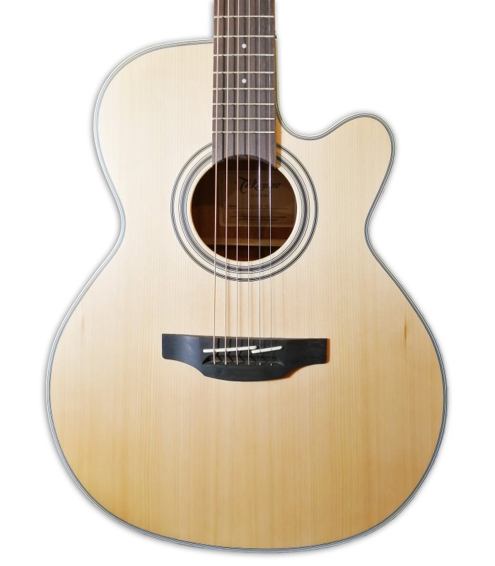Foto de la tapa de la Guitarra Electroacústica Takamine modelo GN20CE-NS CW Nex