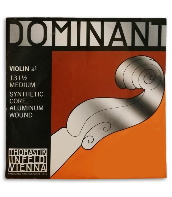 Foto da capa da embalagem da Corda Thomastik Dominant 131 para Violino 1/2 2ª Lá