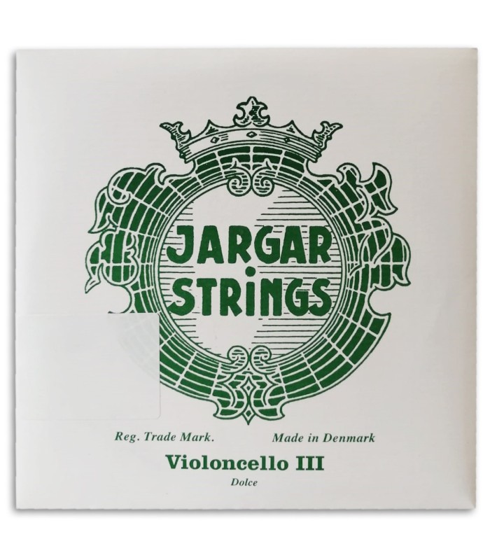 Foto de la capa del embalaje de la Cuerda Individual Jargar 3ª Sol para Violonchelode tamaño 4/4