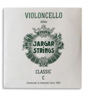 Foto da capa da embalagem da Corda Individual Jargar 4ª Dó para Violoncelo de tamanho 4/4
