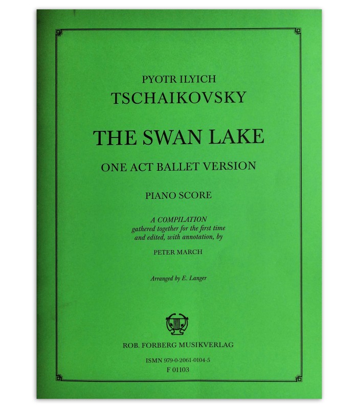 Foto de la portada del libro The Swan Lake Tschaikovsky 1 Acto Ballet version Piano