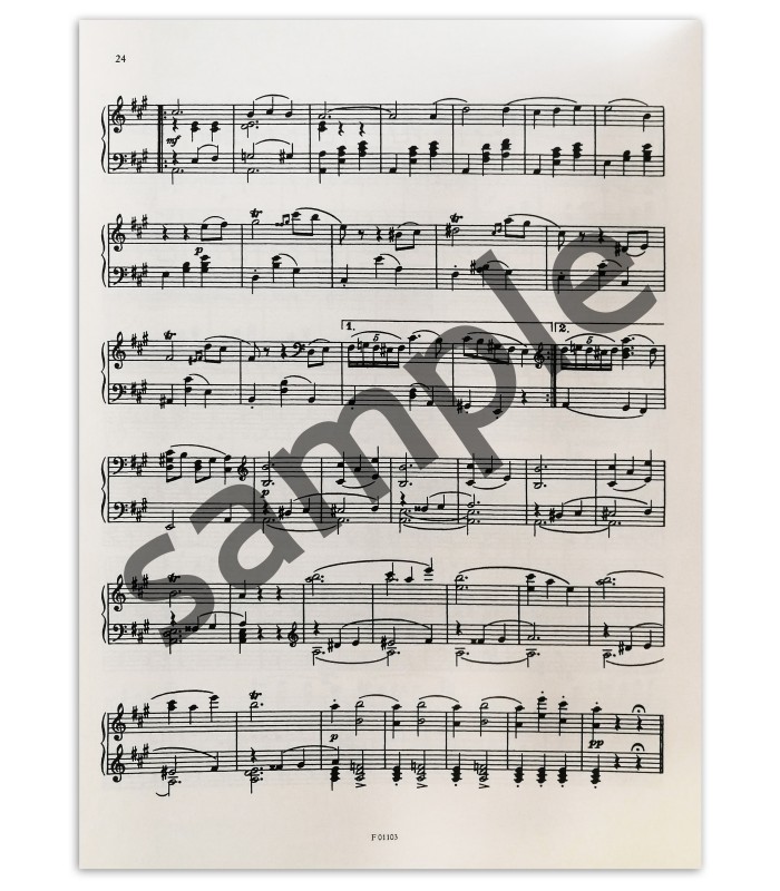 Foto de una muestra del libro The Swan Lake Tschaikovsky 1 Acto Ballet version Piano