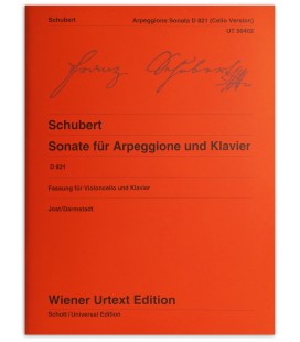 Foto da capa do livro Schubert Sonate fur Arppegione und Klavier