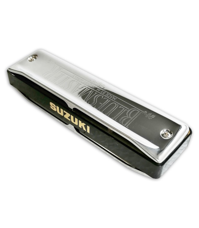 Photo of the Harmonica Suzuki model MR250C Bluesmaster in C's other side