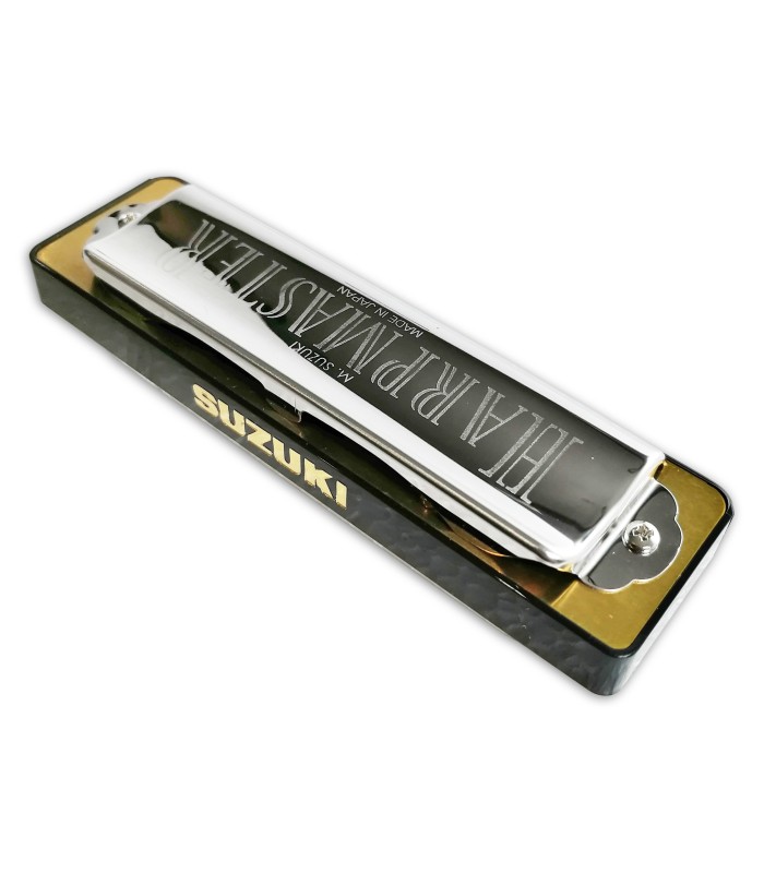 Photo of the harmonica Suzuki model MR200C Harpmaster in C's other side