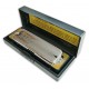 Photo of the harmonica Suzuki model MR200C Harpmaster in C inside it's case