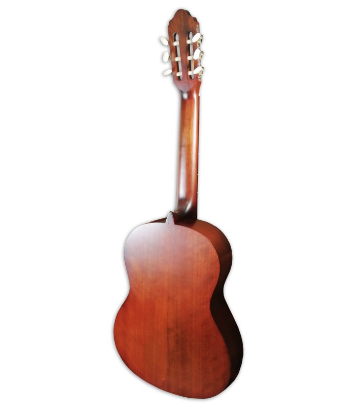 Photo of the classical guitar Valencia VC204 CBS sunburst mate's back