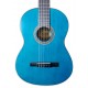 Foto do tampo da guitarra clássica Valencia modelo VC204 TBU transparente azul