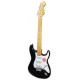 Foto da guitarra elétrica Fender Squier modelo Classic Vibe Strat 50S MN Black