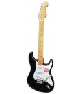 Foto da guitarra elétrica Fender Squier modelo Classic Vibe Strat 50S MN Black