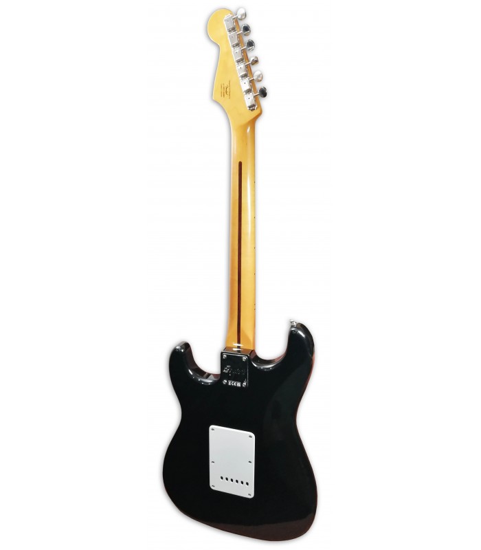 Guitarra eléctrica modelo Stratocaster color negro mate.
