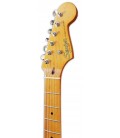 Foto da cabeça da guitarra elétrica Fender Squier modelo Classic Vibe Strat 50S MN Black