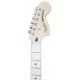 Foto de la cabeza de la guitarra eléctrica Fender Squier modelo Affinity Stratocaster FMT HSS MN BBST
