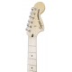 Foto da cabeça da guitarra do pack Fender Squier modelo Aff Strat HSS LPB amplificador 15G acessórios