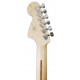 Foto del clavijero de la guitarra del pack Fender Squier modelo Aff Strat HSS LPB amplificador 15G accesorio