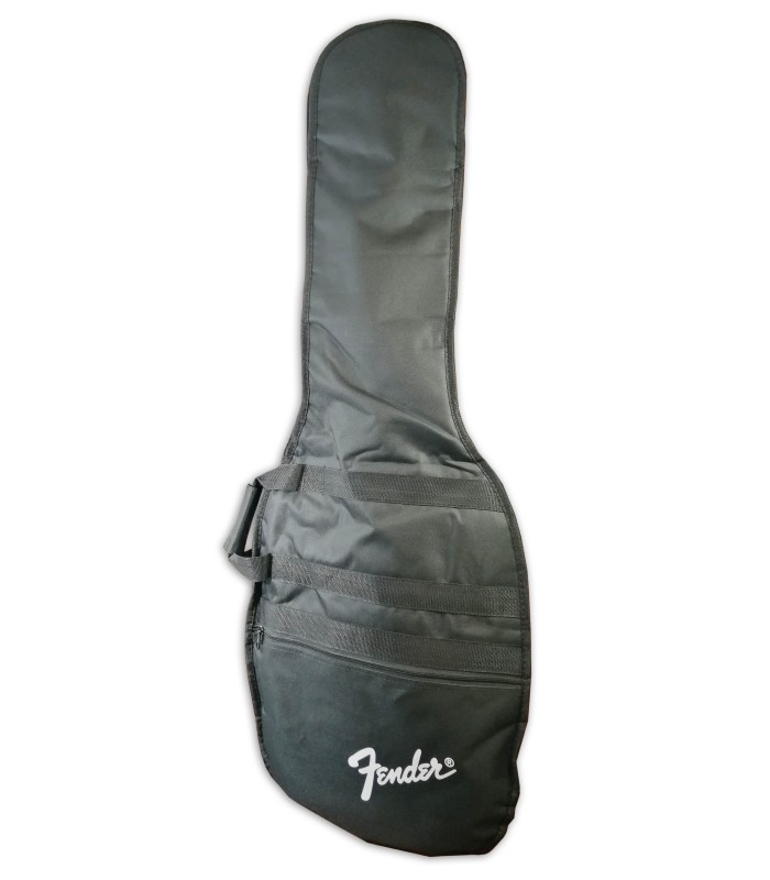 Foto do saco da guitarra do pack Fender Squier modelo Aff Strat HSS LPB amplificador 15G acessórios