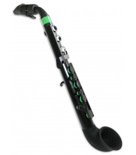 Foto del saxofono Nuvo Jsax modelo N-520JBGN negro y verde con estuche