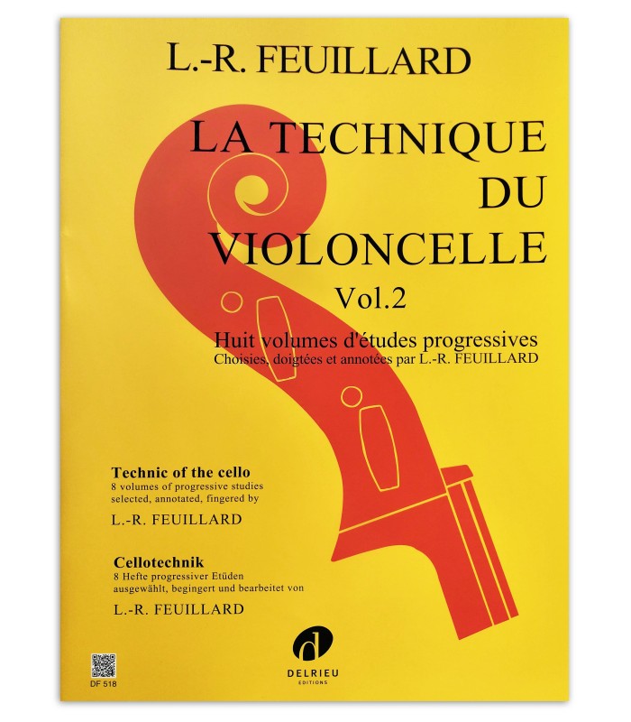 Foto da capa do livro Feuillard La technique du violoncelle vol 2