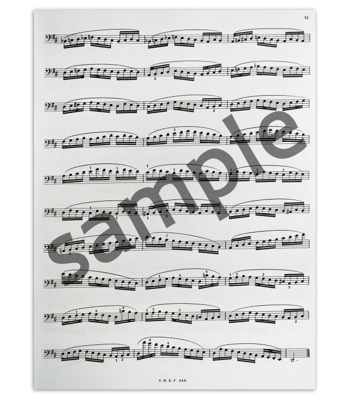 Foto de otra muestra del libro Feuillard La technique du violoncelle vol 2