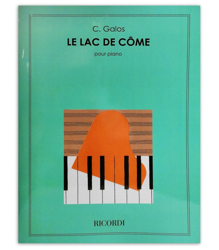 Foto de la portada del libro C. Galos Le Lac du Côme OP 24 para piano