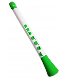 Foto del clarinete Nuvo N430 DWGN Dood en D坦 y en color blanco y verde