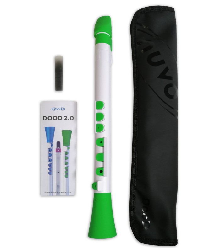 Foto del clarinete Nuvo N430 DWGN Dood, de la fnda, caña y folleto