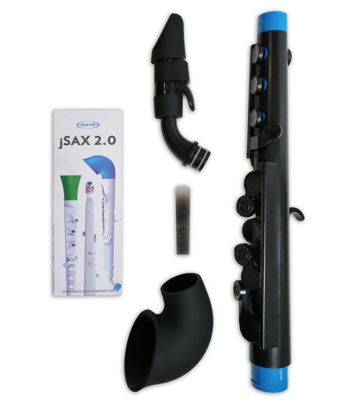 Partes separadas do saxofone Nuvo Jsax N520JBBL