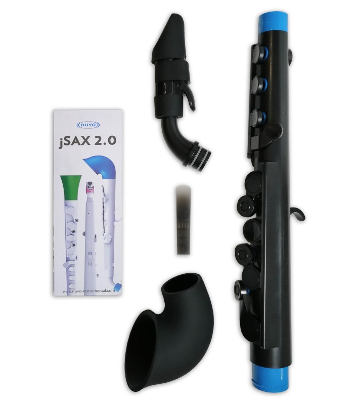 Separated parts of the saxophone Nuvo Jsax N520JBBL