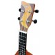 Head of the ukulele soprano model VGS W-SO-BR Manoa Muddy Roads