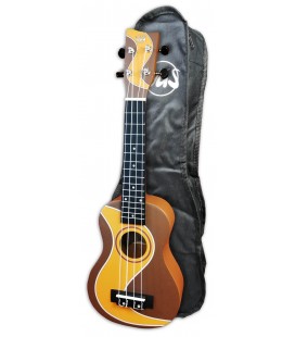 Photo of the ukulele soprano model VGS W-SO-BR Manoa Muddy Roads with bag