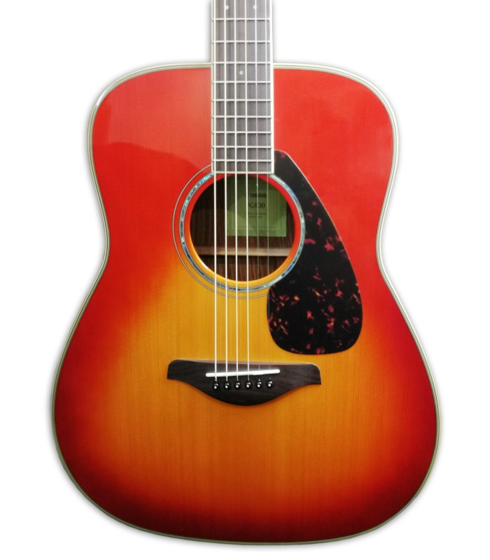 Top of the acoustic guitar Yamaha model FG830 AB