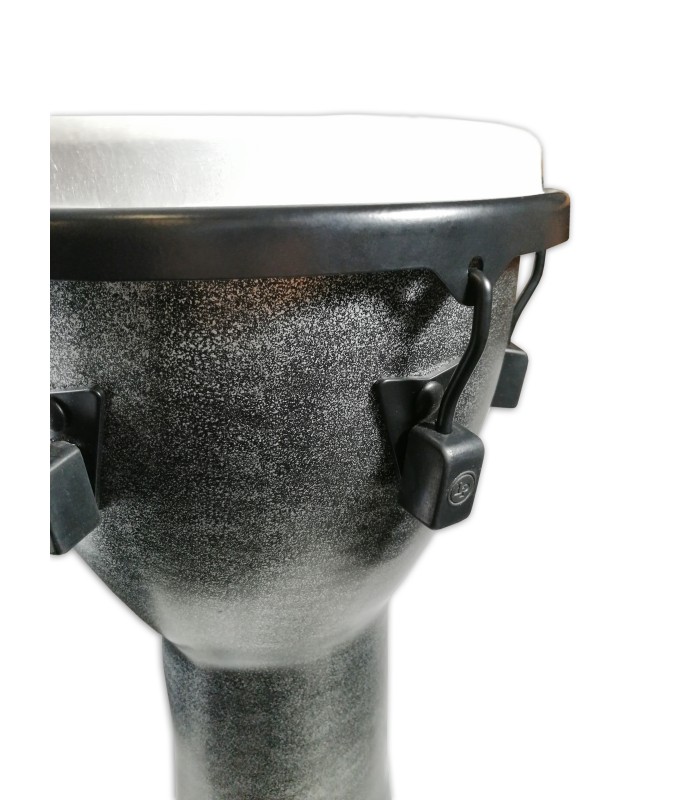 Detalhe da cabeça e sistema de afinação do djembe LP modelo LP726G FX 11 World Beat