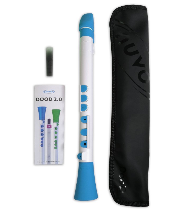 Clarinete Nuvo modelo N430 DWBL Dood, saco, palheta e folheto