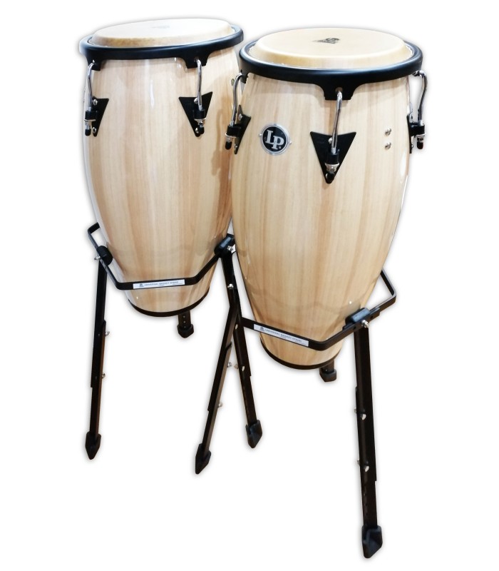 Foto del par de congas LP modelo LPA646B-AW con soporte